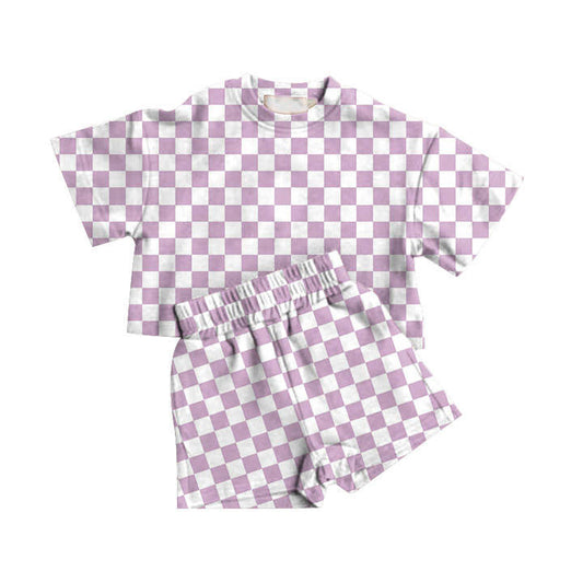 Purple Checker Pajamas