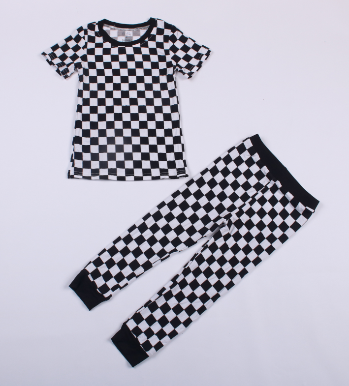 Black Checkers Pajamas